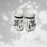 WHITE CUSTOM BLING CROCS