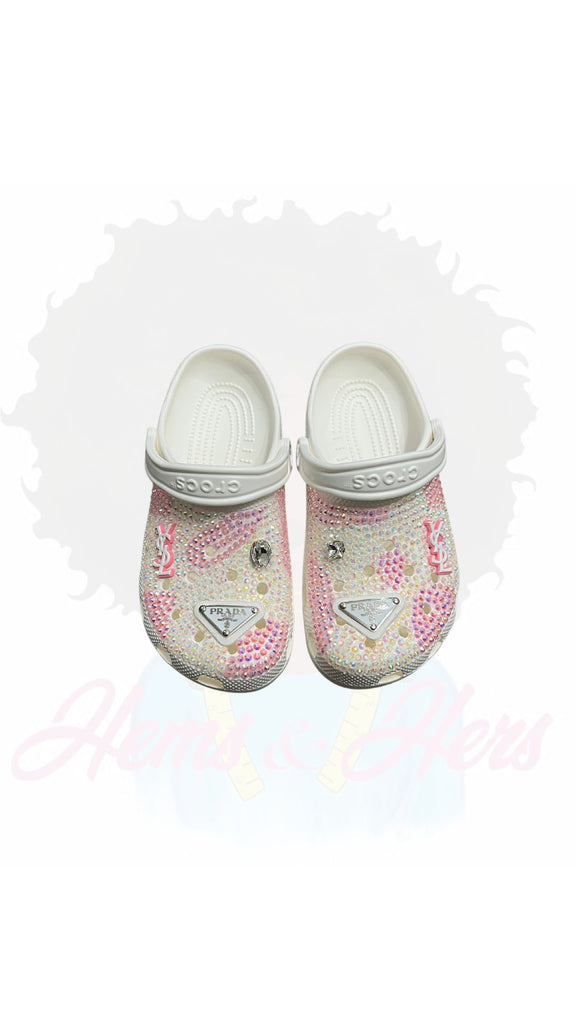 PINK BLING CROCS – Hems and Hers